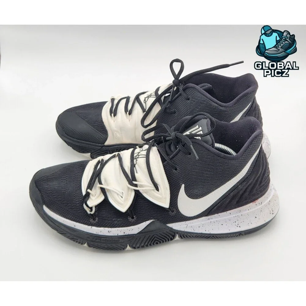 Nike Kyrie 5 Team Black White Basketball Shoes Mens Size 13